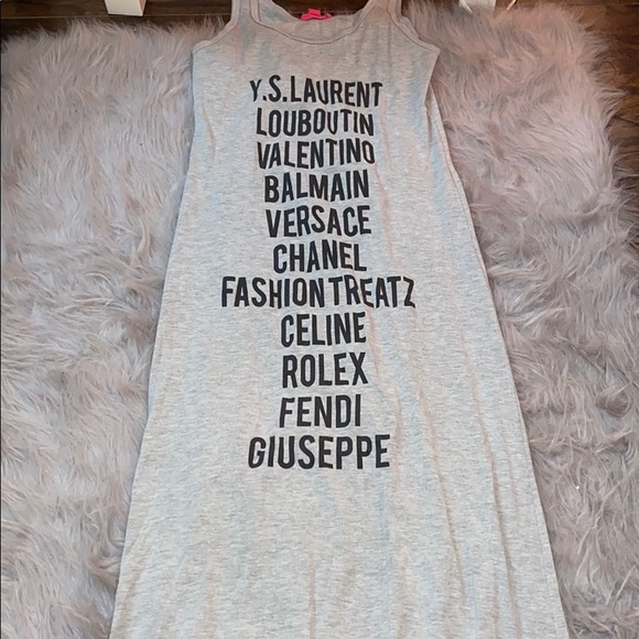 Dresses & Skirts - “Fashion Treatz” gray maxi dress